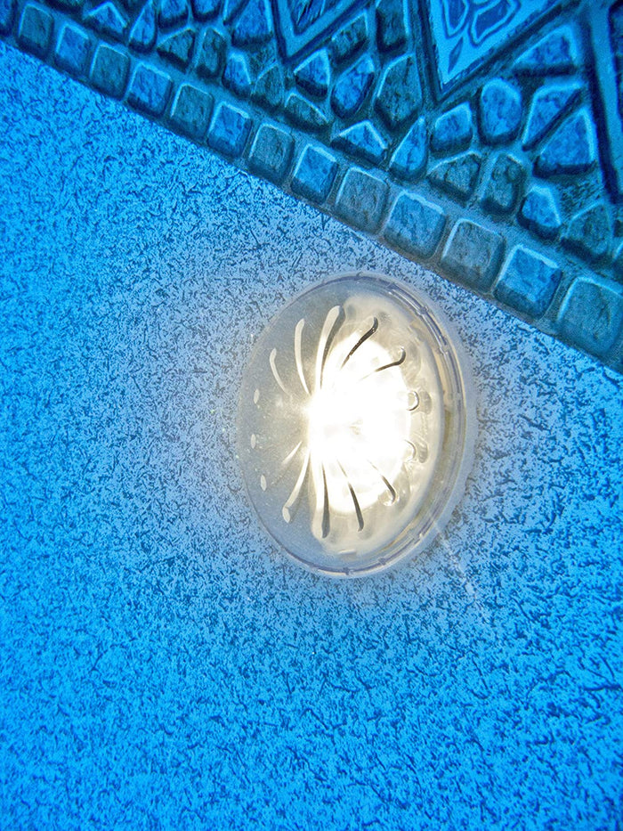 PROIETTORE LED BIANCO SET 2 FARETTI PER PISCINA FUORITERRA IN ACCIAIO GRE PLED 2