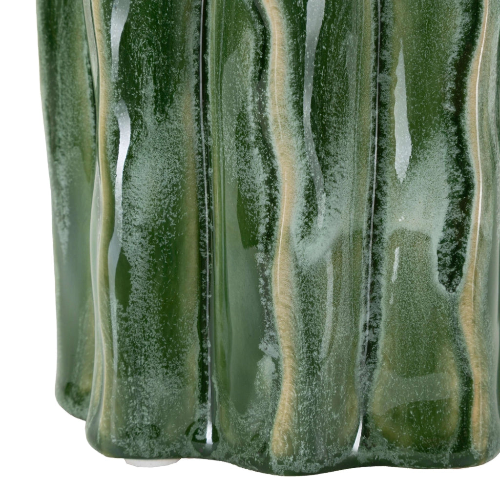 Baseva, Vaso Disegno con Cactus, Verde