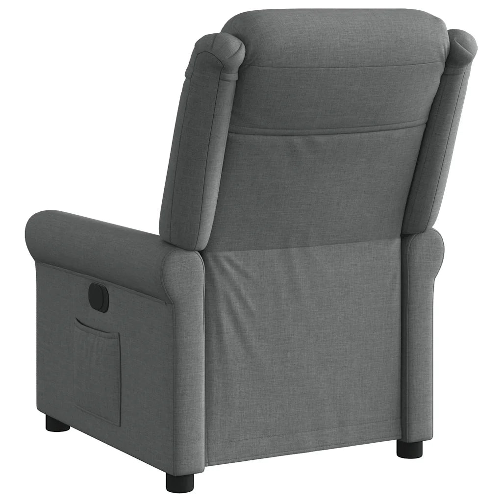 Divano Sedia-Poltrona Reclinabile in Tessuto Grigio Scuro 454446