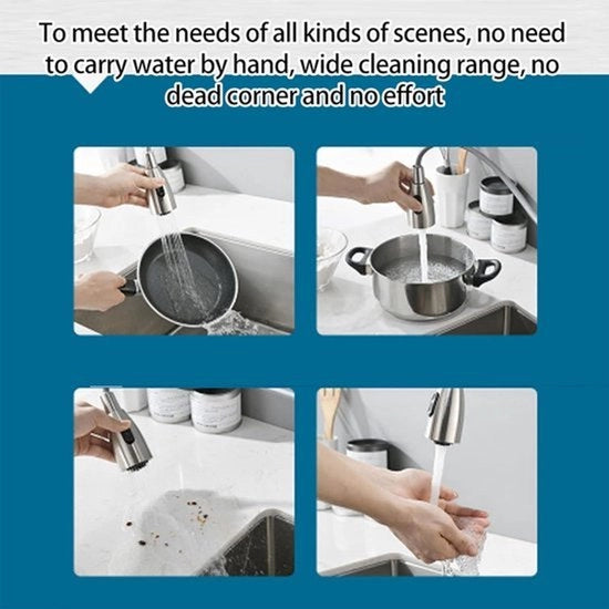 Sostitutiva di Spout per rubinetto da cucina - Attacco di spruzzo per vasca da bagno e cucina - Spout di rubinetto da cucina - Attacco di spruzzo rotativo - Cucina e bagno.