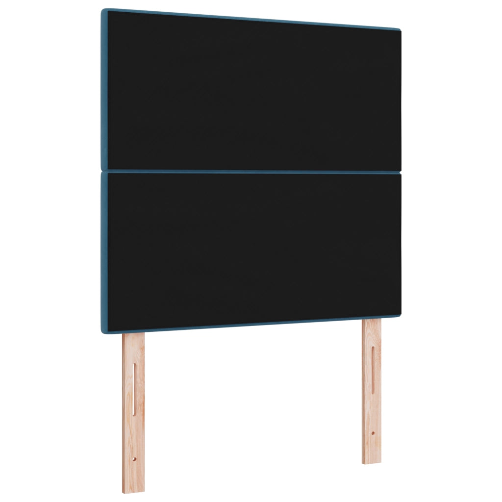 Testiera LED Blu Scuro 80 cm Velluto