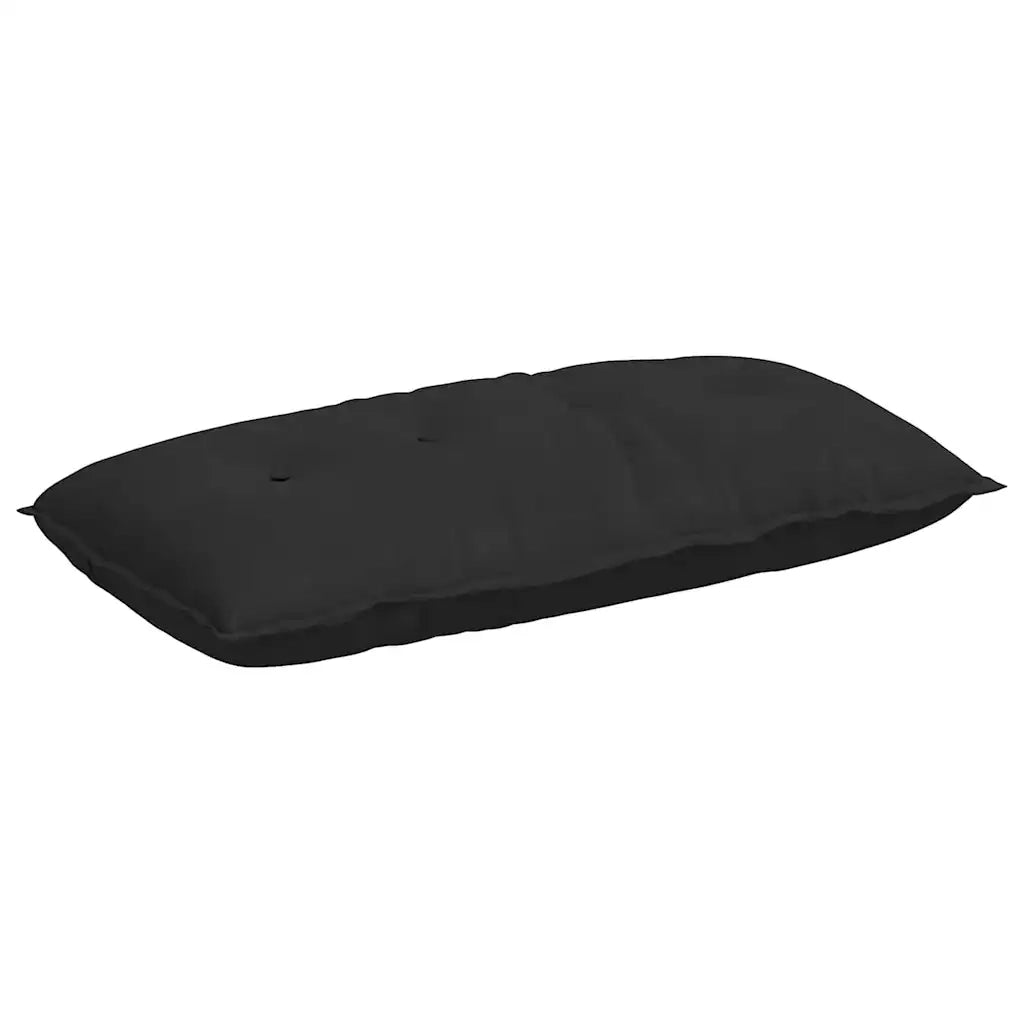 Cuscino per Schiena | Cuscino dorsale Nero 100 x 50 cm Tessuto in Microfibra