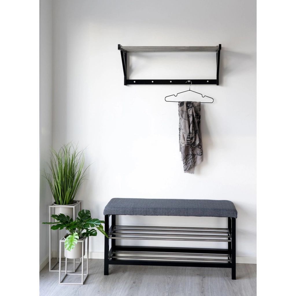 Panca Padova, Grigio, Metallo, 34x100x50 cm
