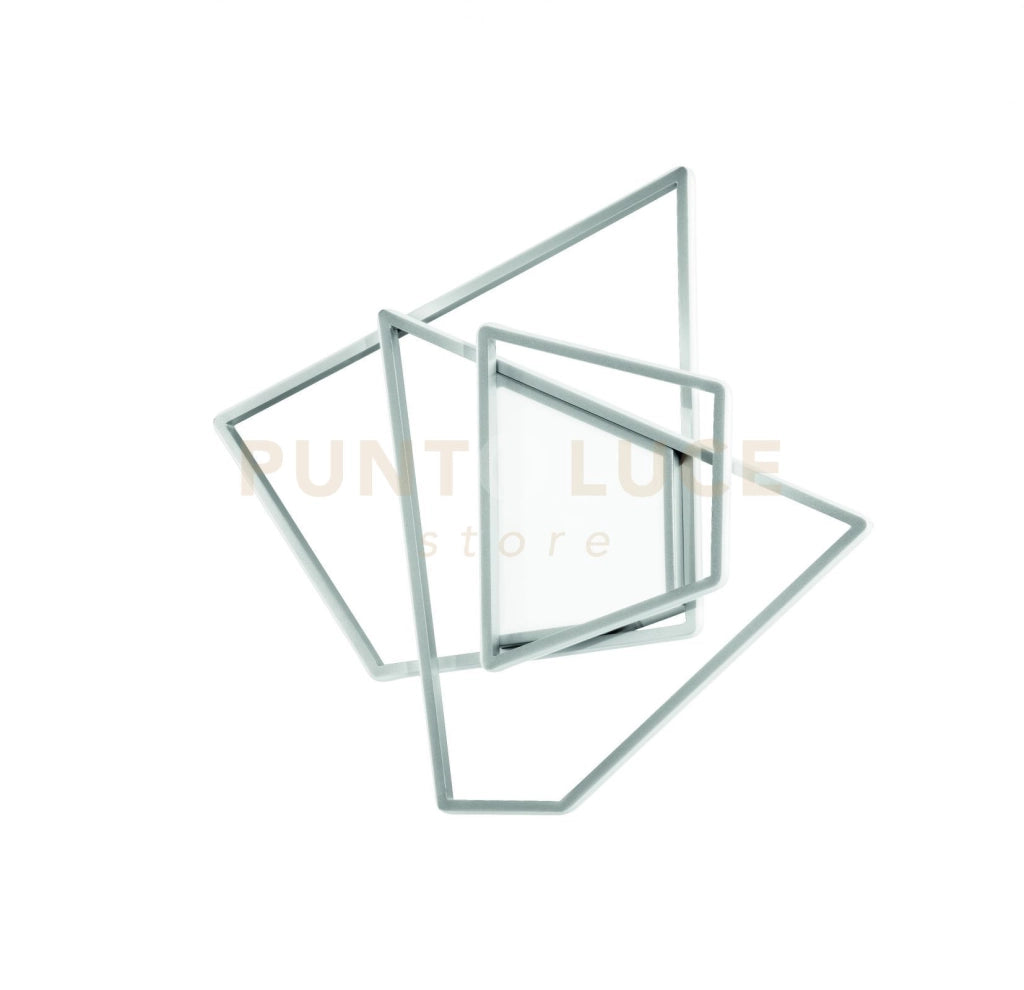 PLAFONIERA GALAXY MEDIA SILVER 3000k 3650lm 90w DIMMERABILE L.63CM