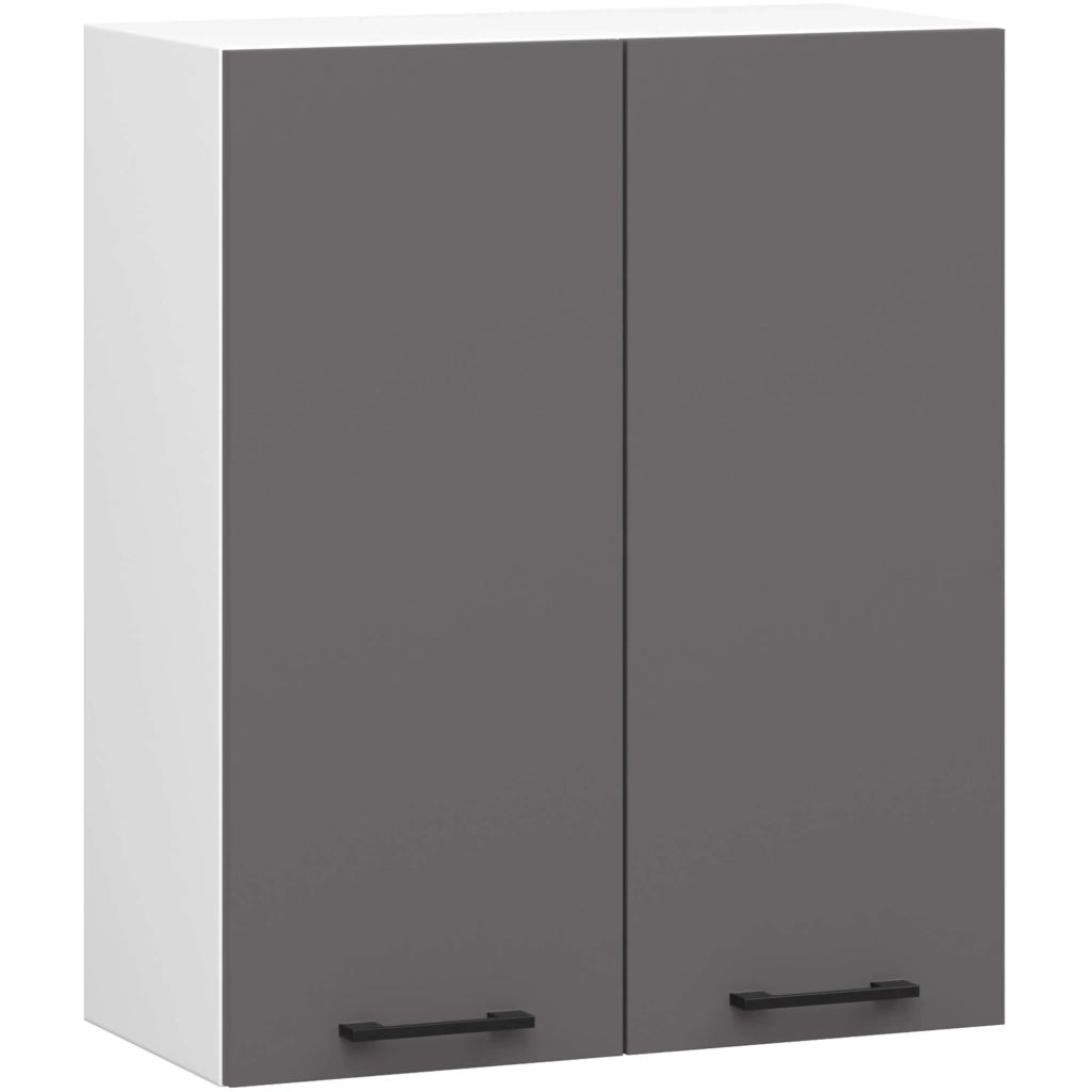 Mobile da cucina pensile sistema AKORD OLIWIA 60 cm H720 Bianco, Grigio Grafite 2 ante 60x30x72 cm