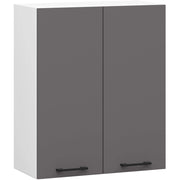 Mobile da cucina pensile sistema AKORD OLIWIA 60 cm H720 Bianco, Grigio Grafite 2 ante 60x30x72 cm