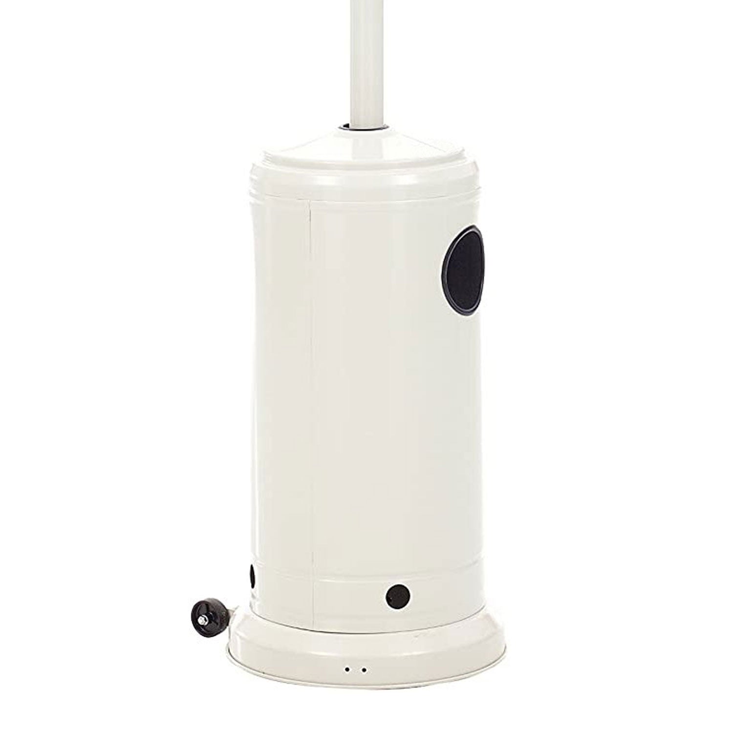 STUFA A GAS BOMBOLA GPL FUNGO DA ESTERNO PORTATILE ACCIAIO RISCALDA 20 MQ BIANCO PATIO LUX