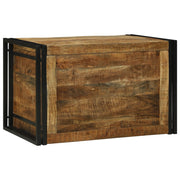 Scatola di Stoccaggio 80x50x50 cm in Legno Massello di Mango