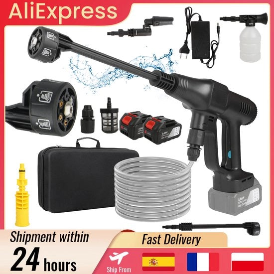 Pistola ad alta pressione a 18V - Senza fili - 200Bar - 3500W - Funzione schiuma