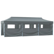 Tenda Pieghevole Pop-Up con 8 Pareti Laterali 870x291x315 cm Antracite 44982