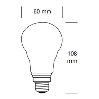 LAMPADINA GOCCIA A LED 7W LUCE FREDDA 6500K 806 LUMEN E27 VETRO TRASPARENTE BOT