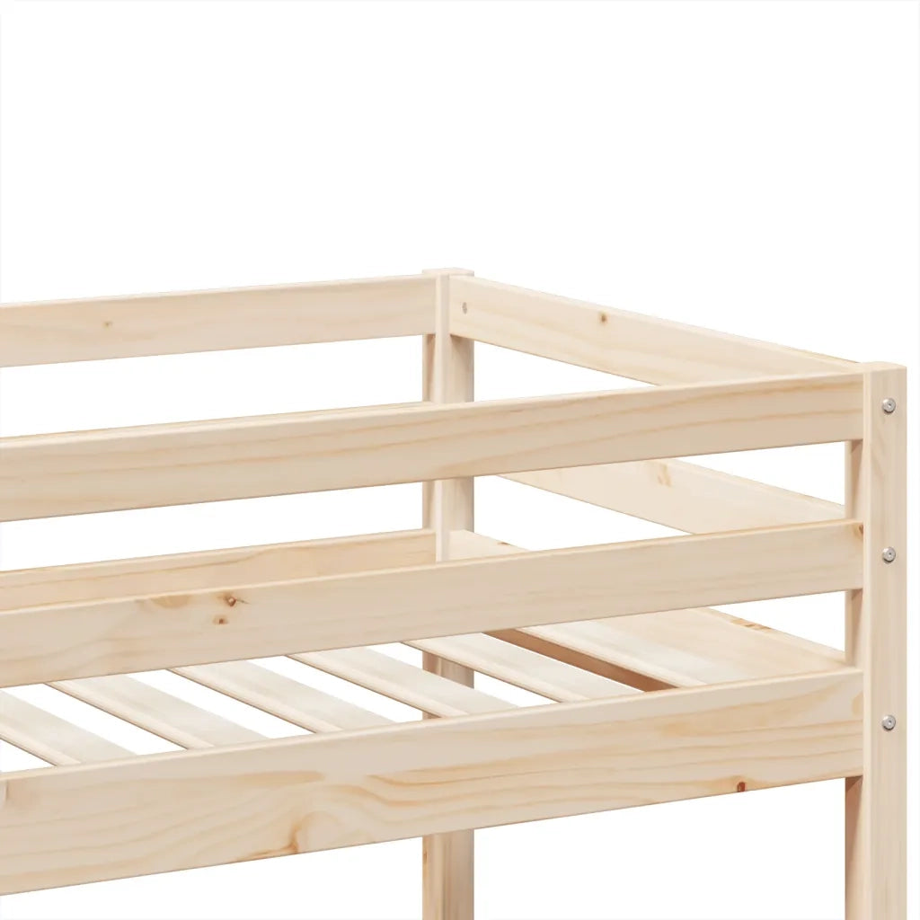 Letto singolo | Letto per adulti | Letto a Castello 90x190 cm in Legno Massello di Pino