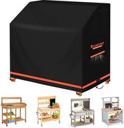 Modderraum copertura per cucina impermeabile, 110x50x95 cm cucina esterna 420D stoffa Oxford impermeabile, stoffa impermeabile, UV resistente, resistente alle scalfitture, duraturo, copertura per cucina con apertura di ventilazione.