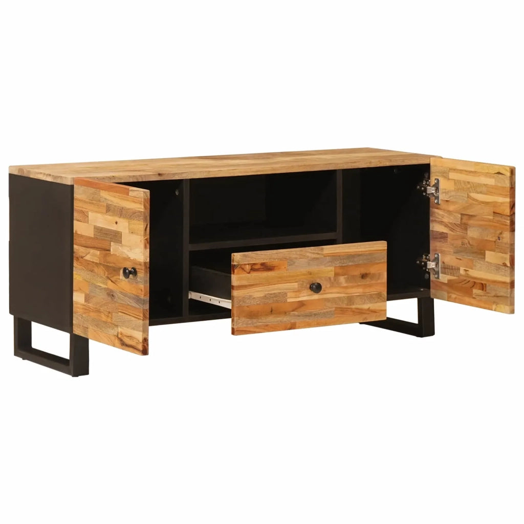 Mobile TV Marrone 105 x 33 x 46 cm Legno di mango massello 4018310