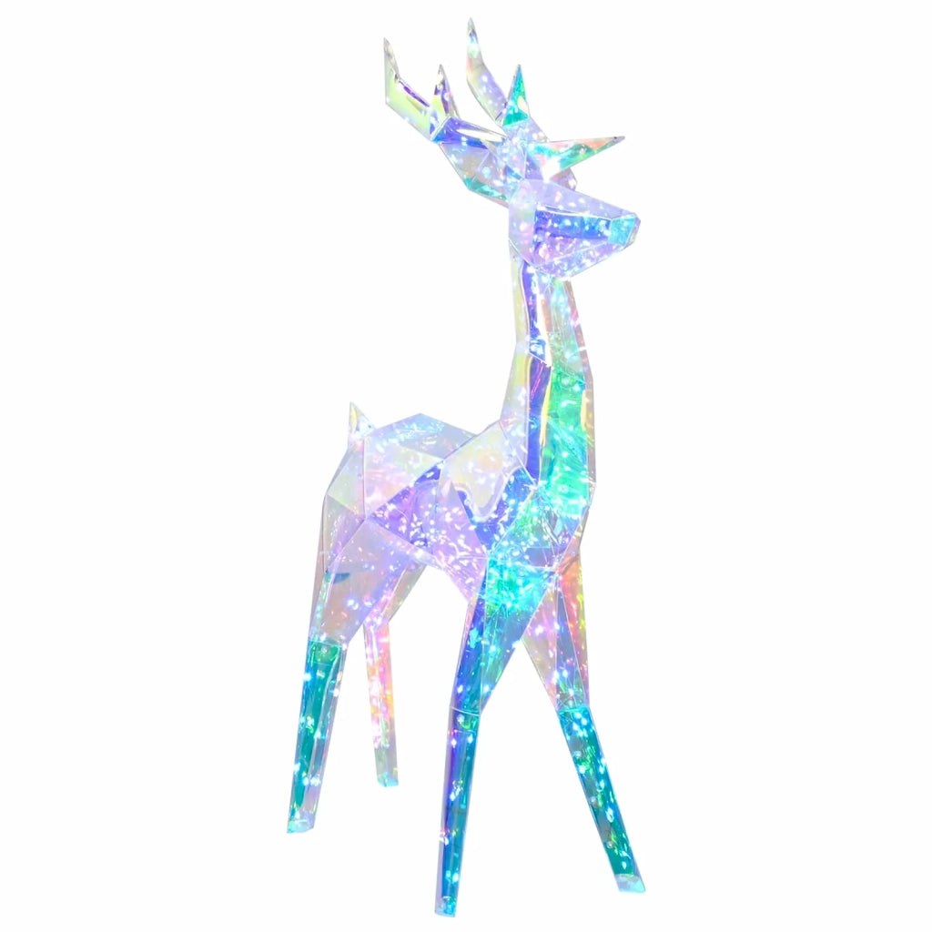 Renna a LED prismatica e iridescente Multicolore 42056641