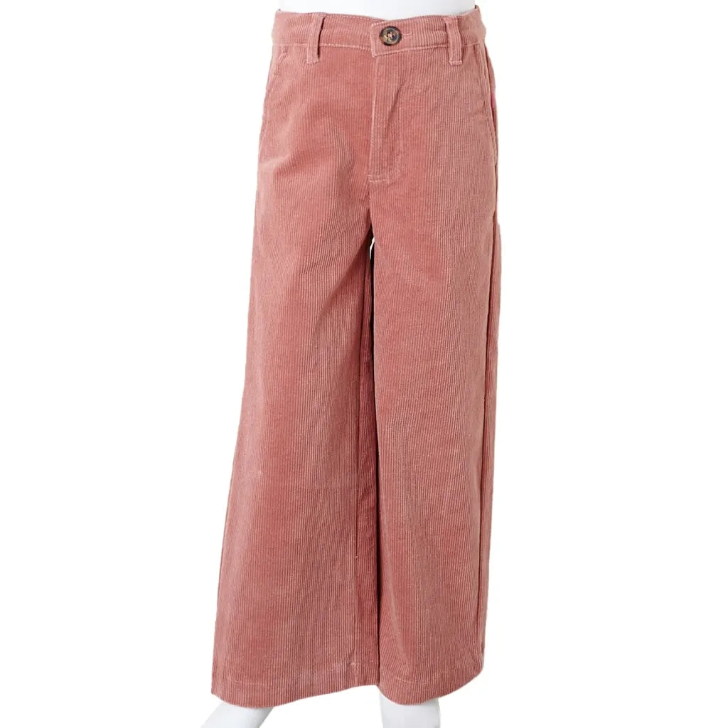 Pantaloni per Bambini in Velluto a Coste Rosa Antico 116 CFW7422278