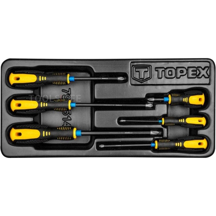 Topex 79r514 set di giraviti ph, h, 6 pz