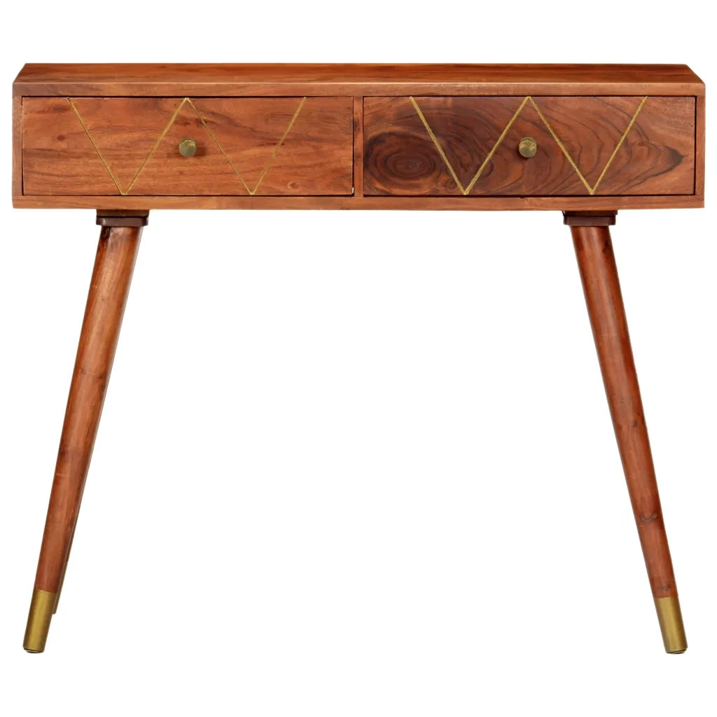 Tavolo Consolle 90x35x76 cm in Legno Massello d'Acacia 286174