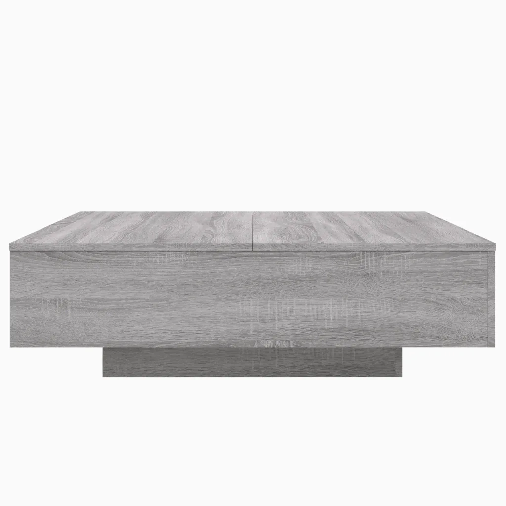 Tavolino Salotto Grigio Sonoma 100x100x31 cm Legno Multistrato