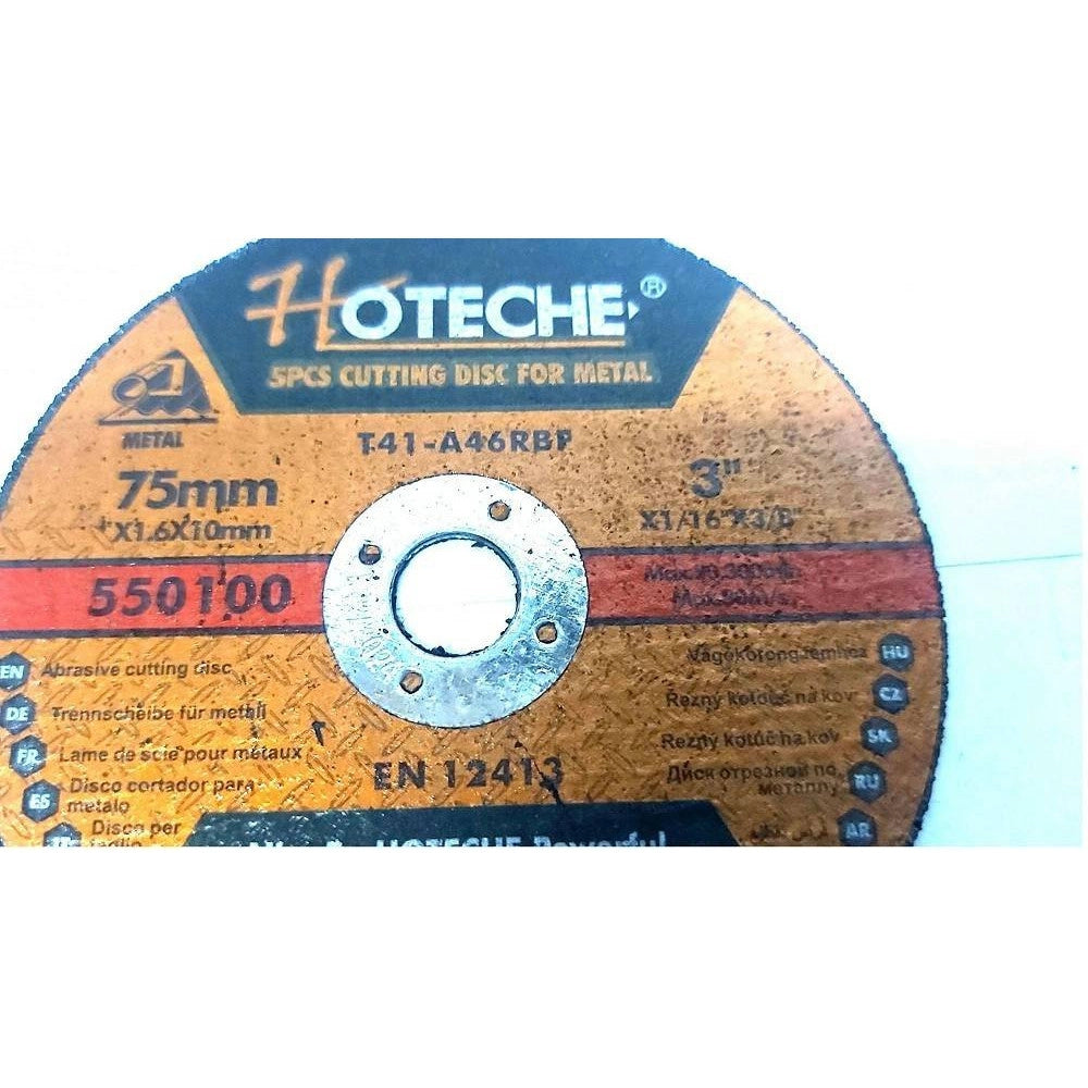 Trade Shop - Set 5 Pezzi Disco Abrasivo Da Taglio Ferro 75mm 1.6 X 10 Mm Ultra Sottile 550100 -
