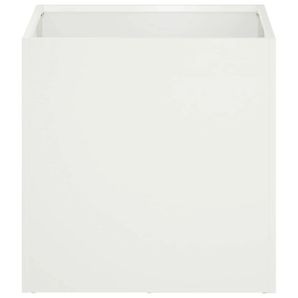 Vaso da giardino 2 pz Bianco 35 x 35 x 35 cm 8004955