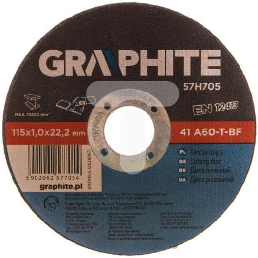 Topex 57h705 disco da taglio per er metallo 115 x 1,0 22,2 mm ds