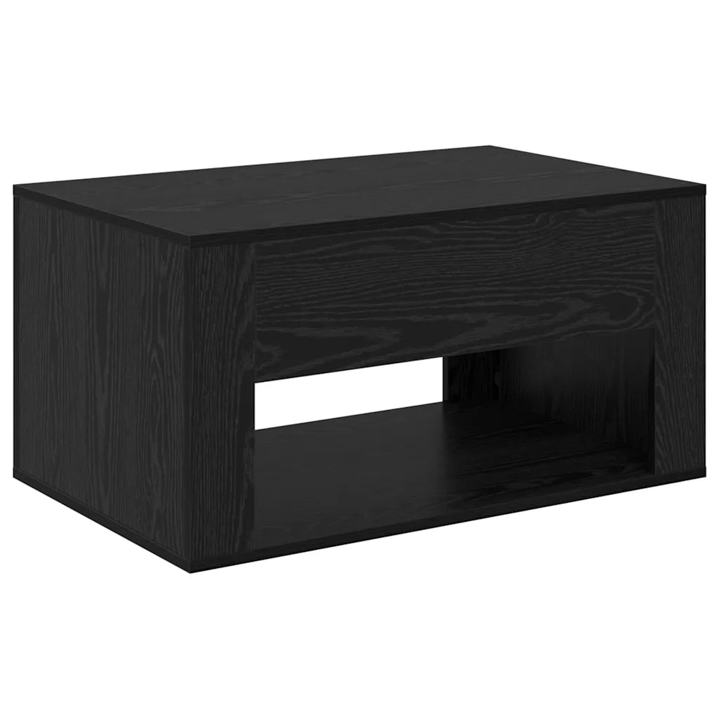 Tavolino da salotto con cassetto Rovere Nero 80 x 50 x 40 cm 881131