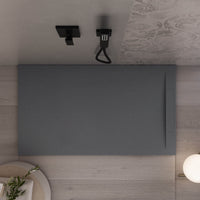 Piatto Doccia in Pietra 90x130 cm Bonussi Ardesia Calcutta Antracite