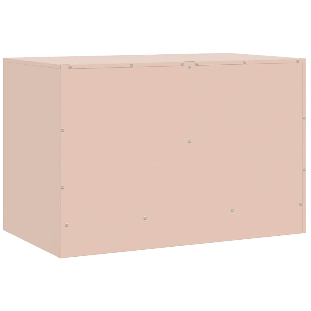 Mobile TV multimediale mensola TV credenza TV sala da pranzo soggiorno camera da letto rosa 67 x 39 x 44 cm acciaio rosa 02_0028291