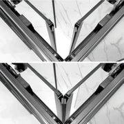 Kit guarnizioni magnetiche nero opaco 200 cm per box doccia 5-6 mm