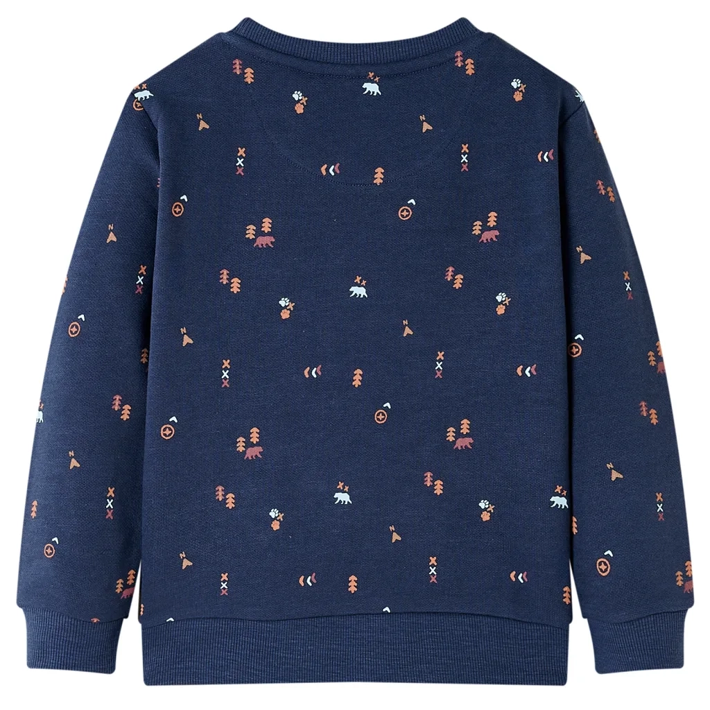 Felpa da Bambino Blu Marino MÃ©lange 92