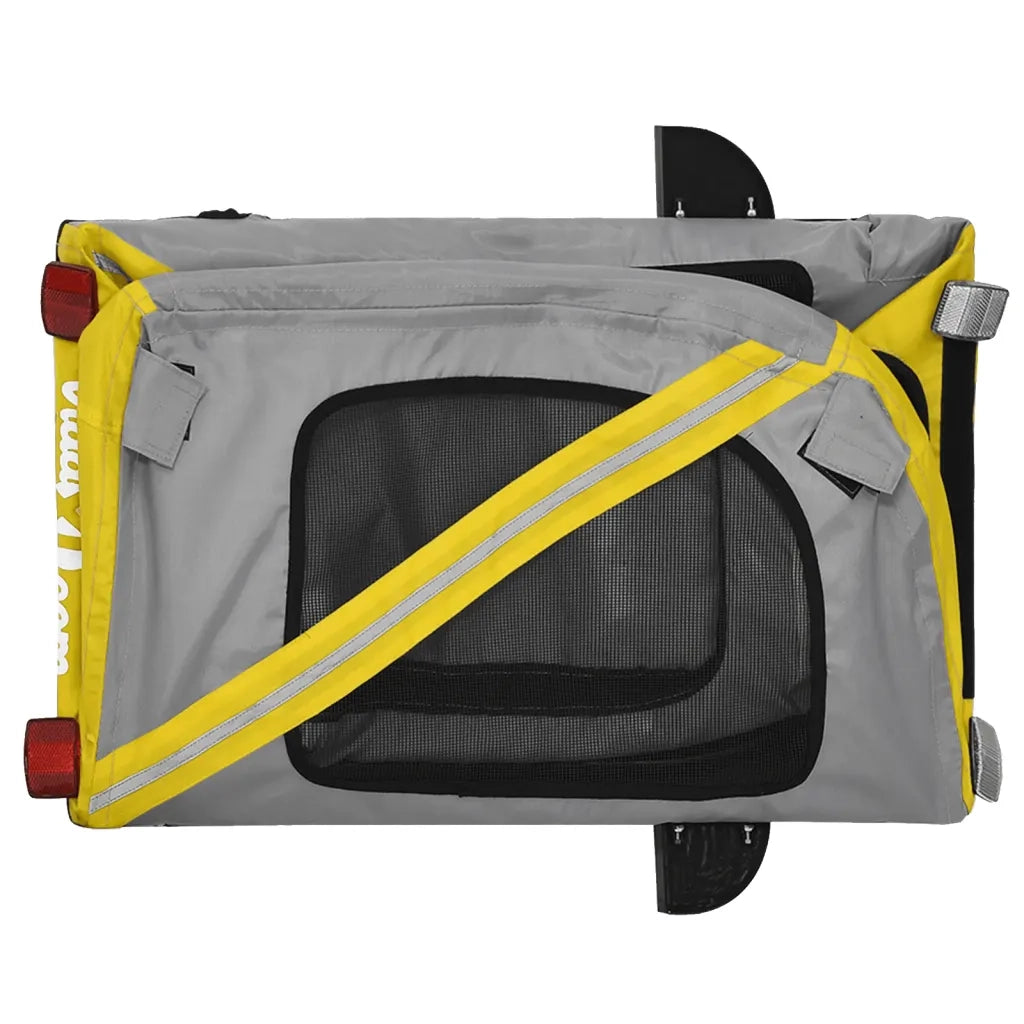 Rimorchio da Bici per Animali Giallo e Grigio Oxford e Ferro CFW2837864
