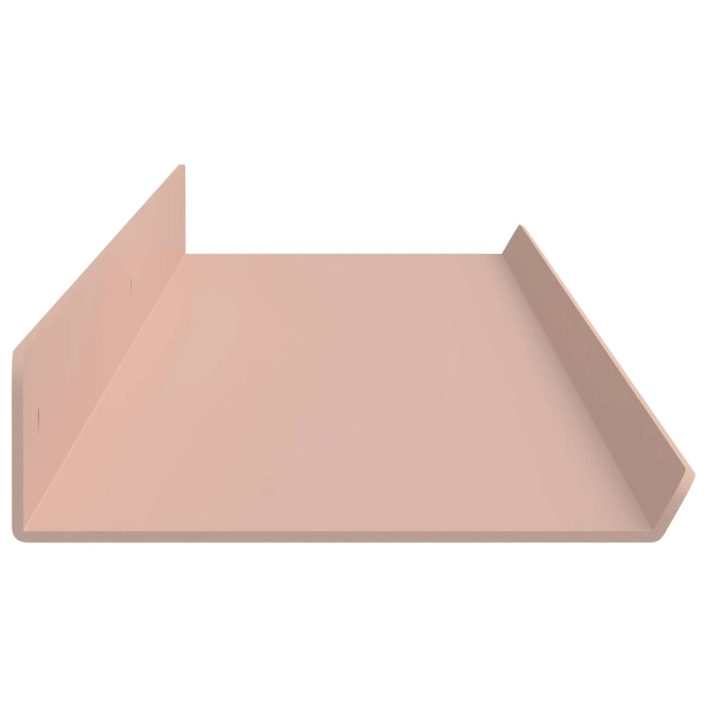 Mensola sospesa 4 pcs Rosa 100 x 9 x 2,5 cm Acciaio