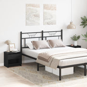 ComÃ² 2 pz Nero Rovere 40x30x39 cm in Legno ingegnerizzato