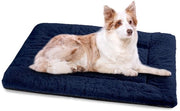 Letto per cani per grandi cani, lavabile, 106 x 71 cm, cuscino per cani morbido con fondo antiscivolo, letti per cani XL per grandi cani, blu marino