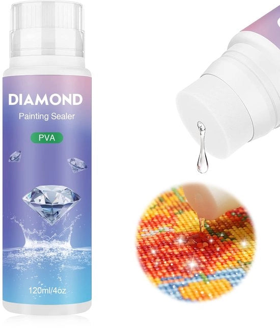 Sealante per Pannelli in Diamante, Accessori per Sfondi Luccicanti e Sealante di Diamanti, Sealante per Pannelli in Diamante 5D e Puzzoli (120 ml)