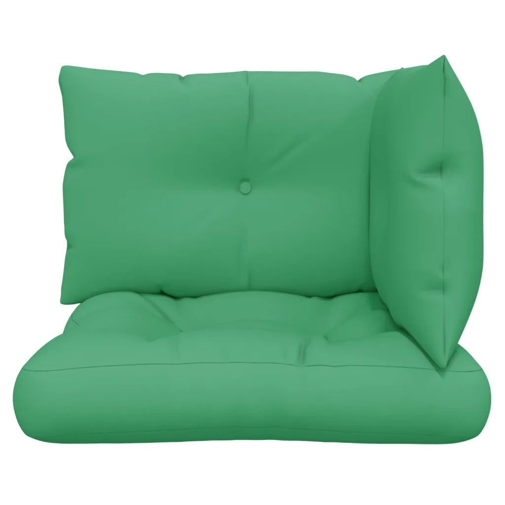 Cuscini per Pallet 3 pz Verdi in Tessuto 360861