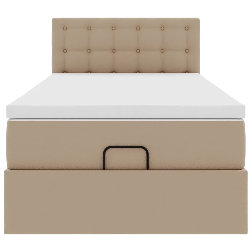 Struttura Letto Pouf con Materasso 80x200 cm Similpelle 3312126