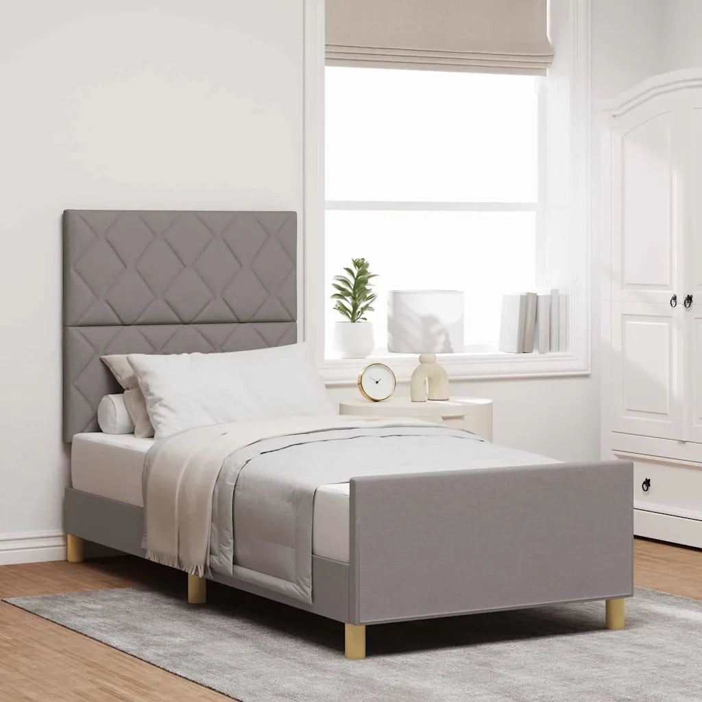 Struttura del letto con testiera Talpa 90 x 190 cm Tessuto 3344771