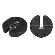 PESI di ancoraggio per gazebo Set da 4 da 3 kg Plastica Nera