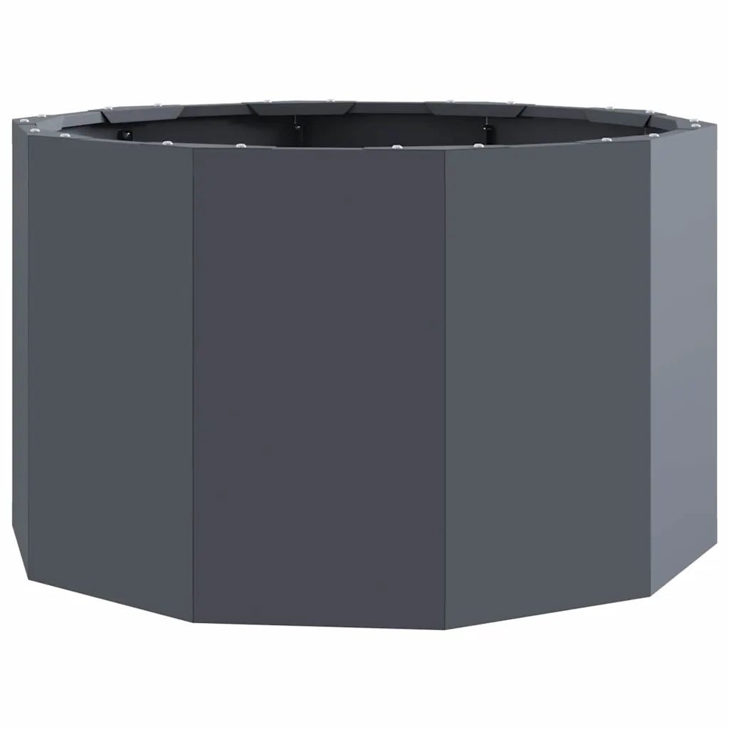 Fioriera Antracite 60 x 60 x 35 cm Acciaio