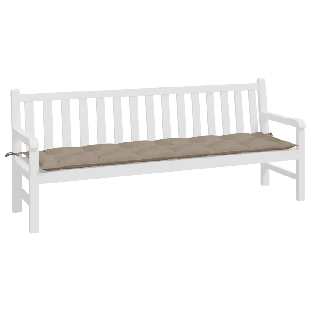 Cuscino per Panca Tortora 200x50x7 cm in Tessuto Oxford