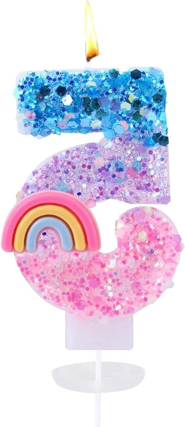 Decorazioni per Cupcake Regalo Num 5 per Feste