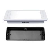 Alcapower Lampada di Emergenza LED 2W 100lm 6500K, Installazione Incasso o Superficie, Batteria Li-Ion 2200mAh, Autonomia 8 Ore, IP20 293x100x55.3mm