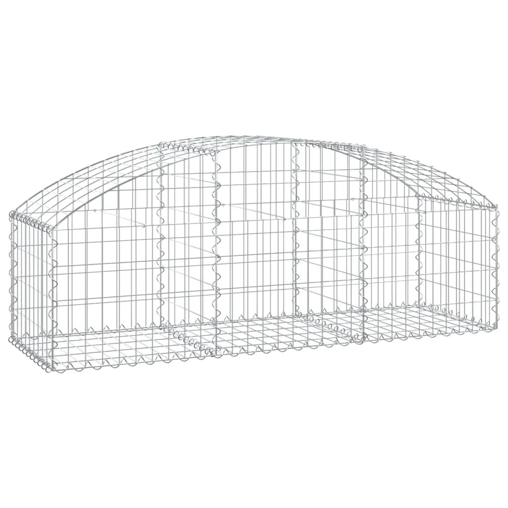 Cesto Gabbione ad Arco 150x50x40/60 cm Ferro Zincato 153452