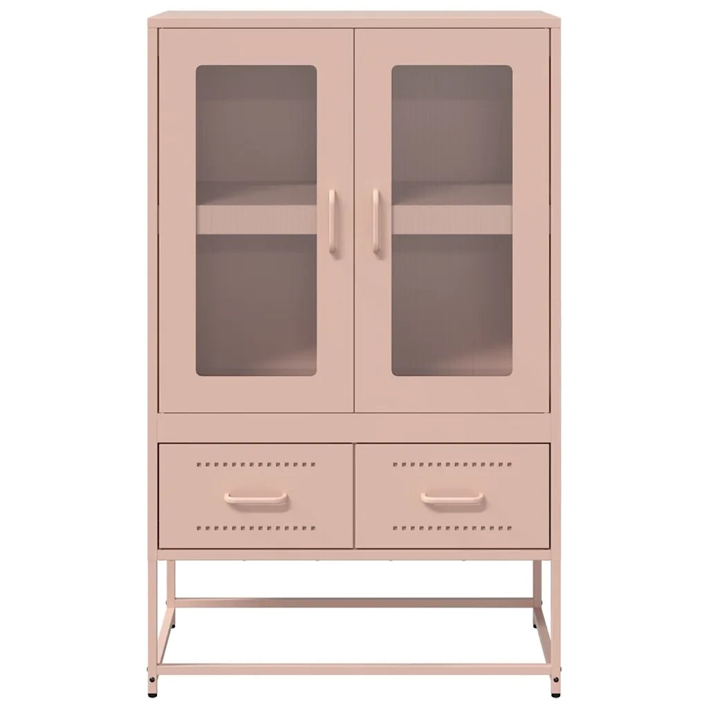 Credenza Rosa 68x39x111,5 cm Acciaio