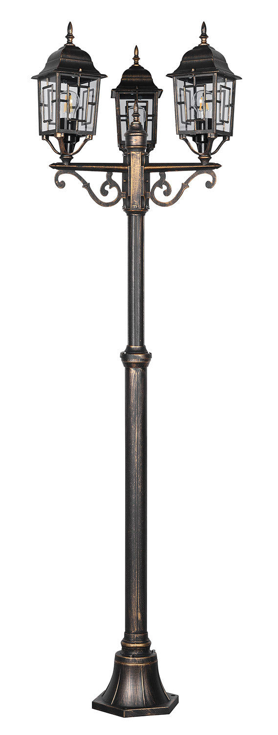 Lampione da Esterno Attacco E27 in Alluminio Ruggine