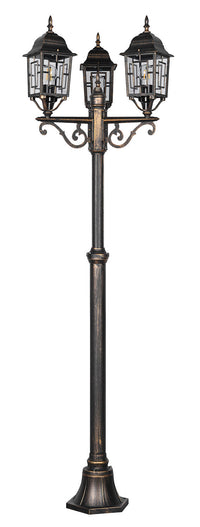 Lampione da Esterno Attacco E27 in Alluminio Ruggine