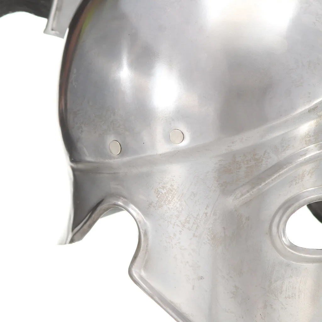 Elmo da Guerriero Greco Antico per LARP in Acciaio Argento CFW3159525