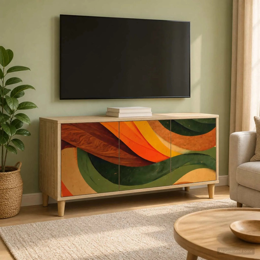 Mobile TV BONN 102 x 33 x 50 cm Sonoma Legno ingegnerizzato 8007081